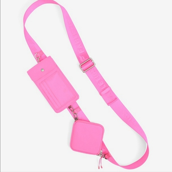 Fabletics Accessories - FABLETICS* Bright Pink Crossbody Bag Set